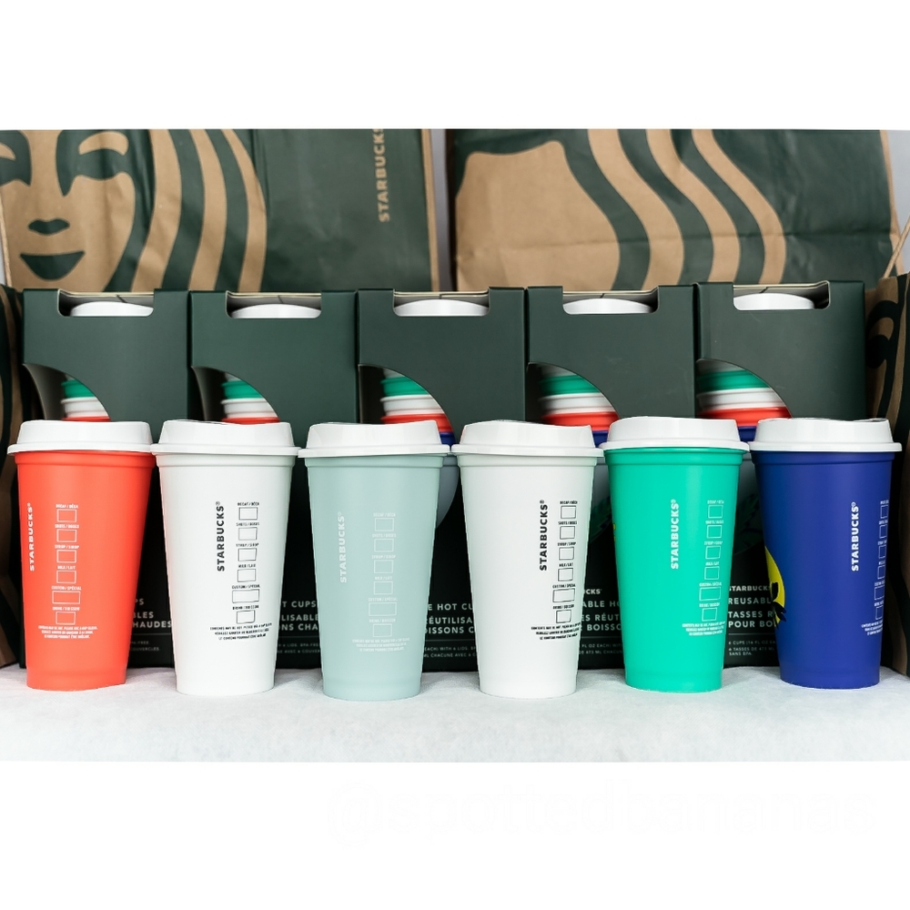 NWT Starbucks 16oz Tropical Hot Reusable 6… - Picture 7 of 9